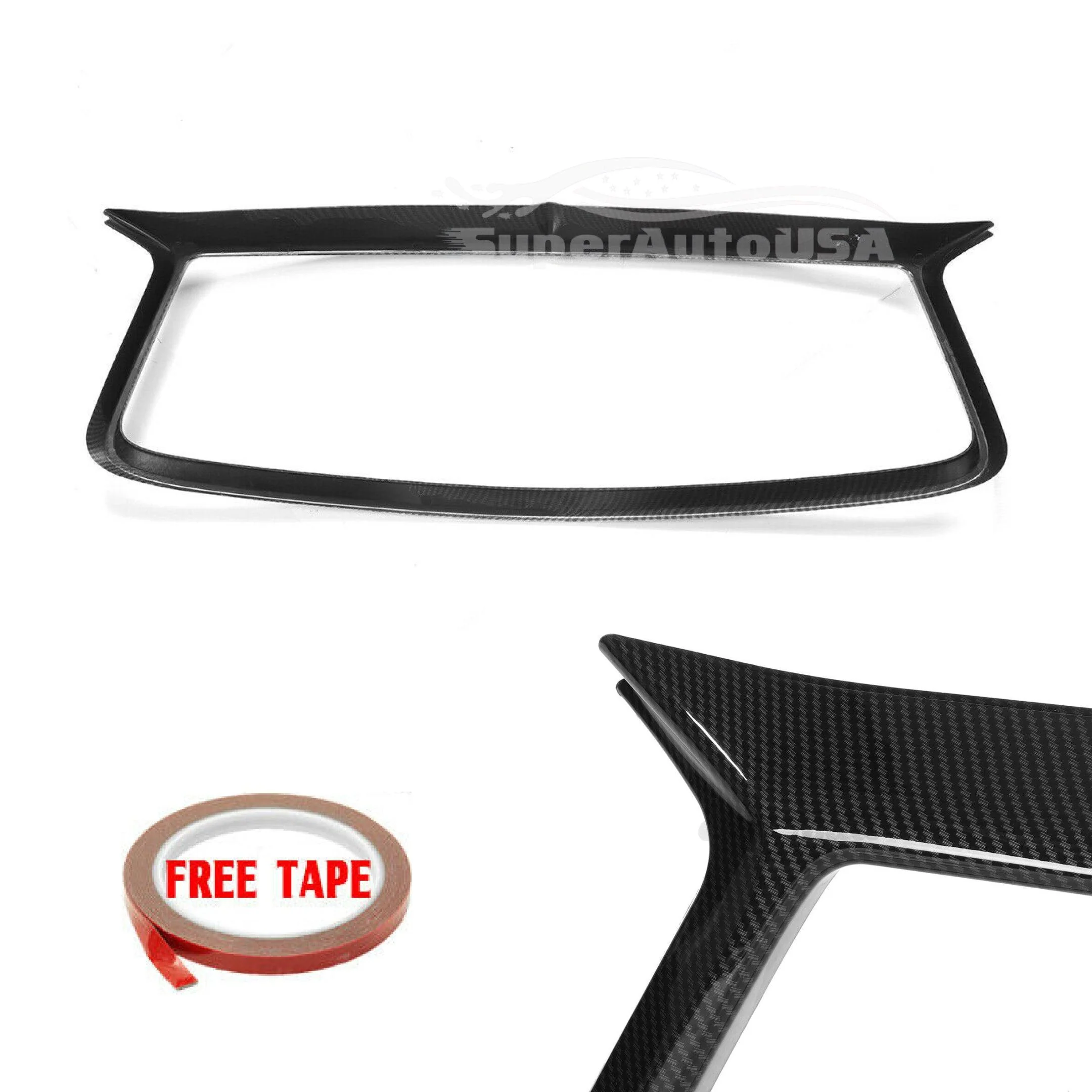 Fits 2017-2022 Q60 Front Grille Grill Outline Cover (Carbon Fiber Print) - Image 5