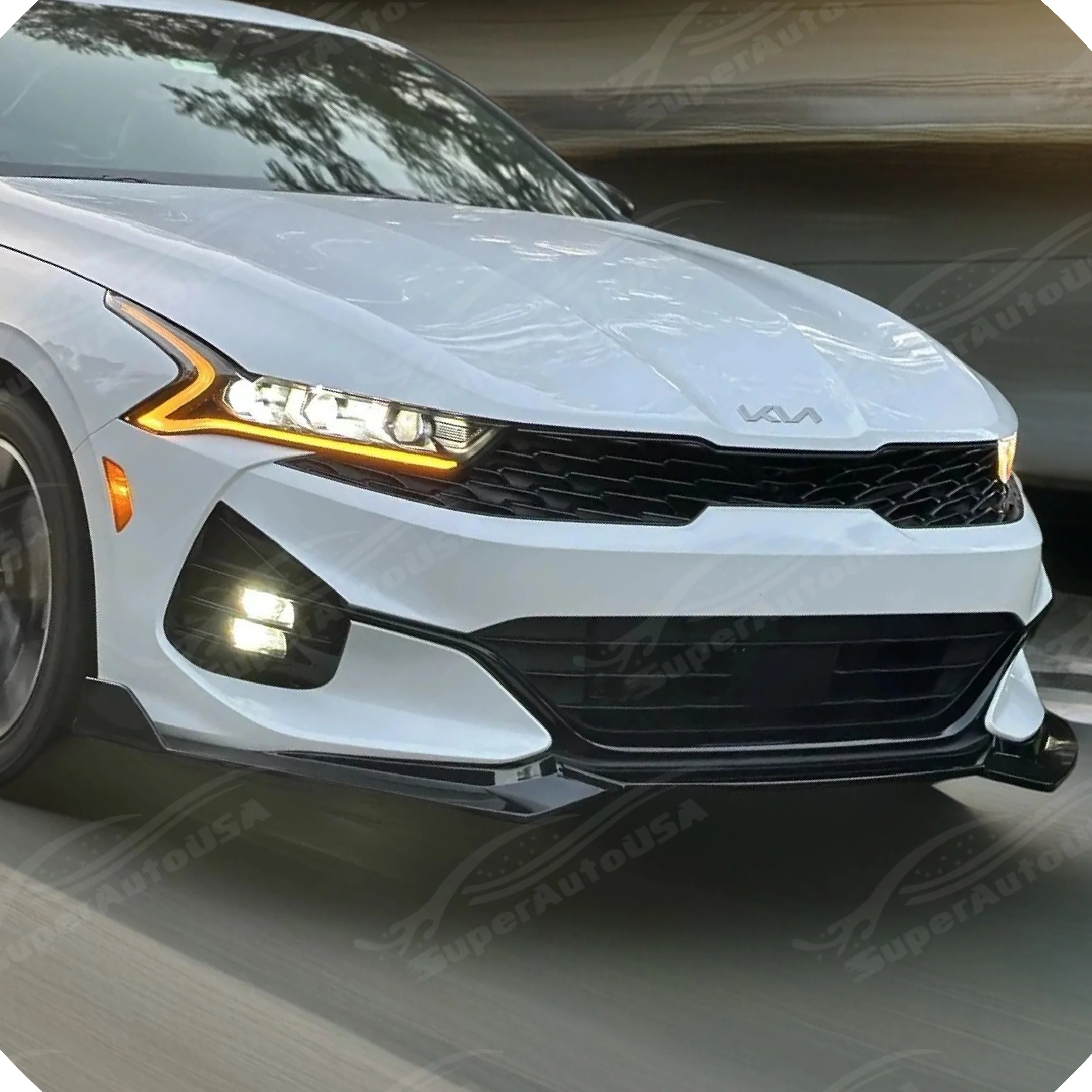 Fits KIA K5 2021-2024 GT/GT-Line Aero KDM Style Front Bumper Lower Splitter Lip (1 PC) - Image 8