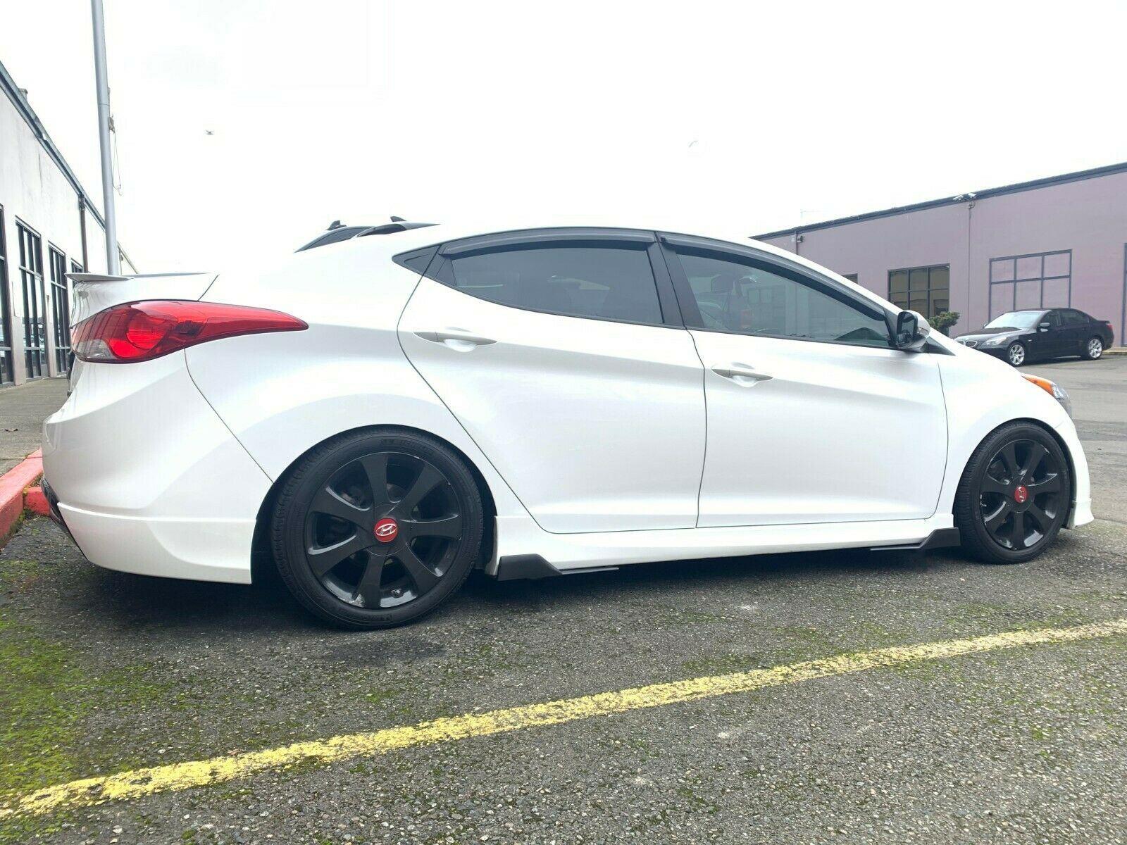 Fit 2008-2020 Mazda 3 Black Side Skirts Splitter Spoiler Diffuser Wing - Image 3