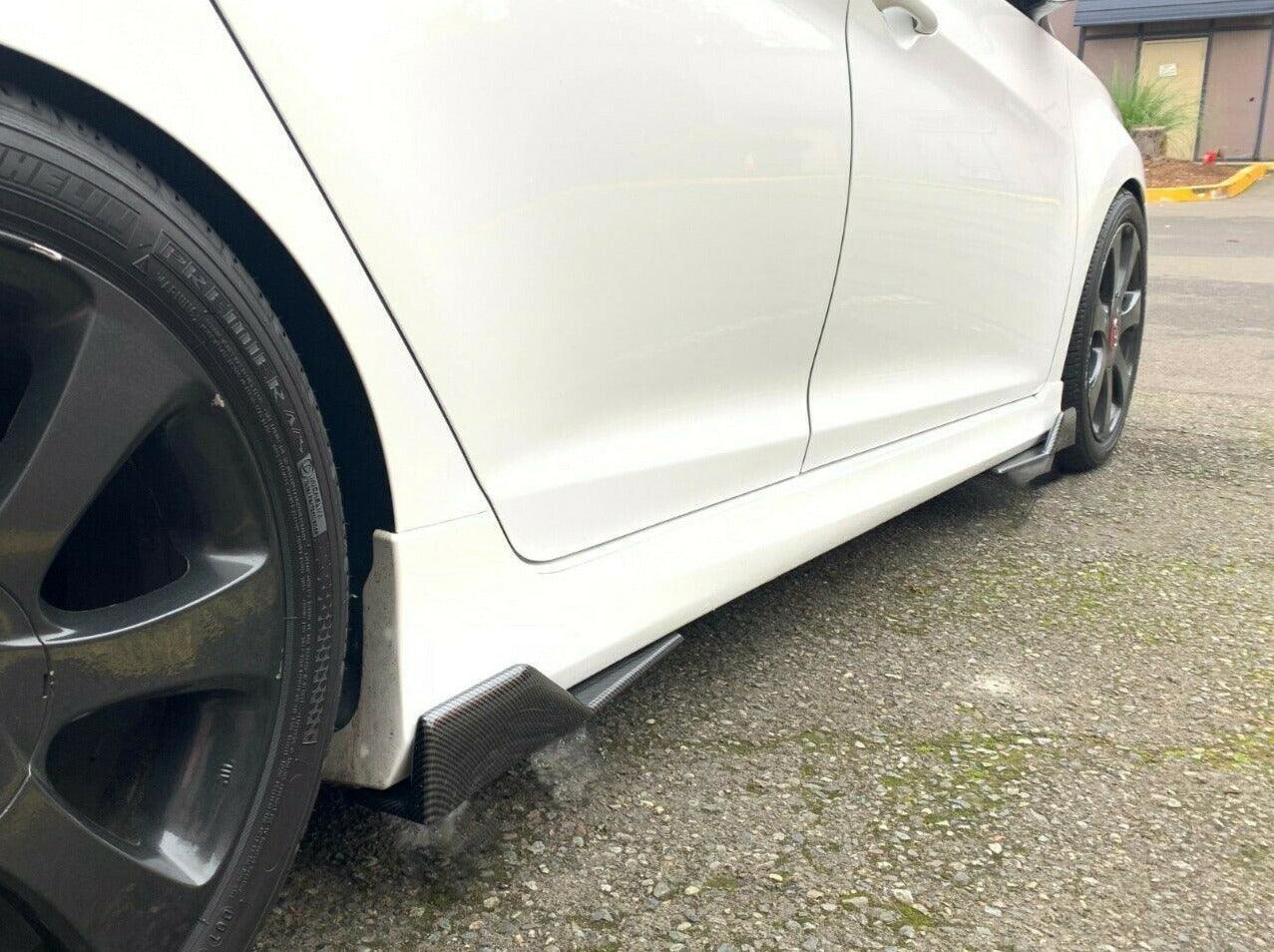 Side Skirt Splitter - Carbon Fiber Print  | Fits Mazda 3 ( 08-24 )