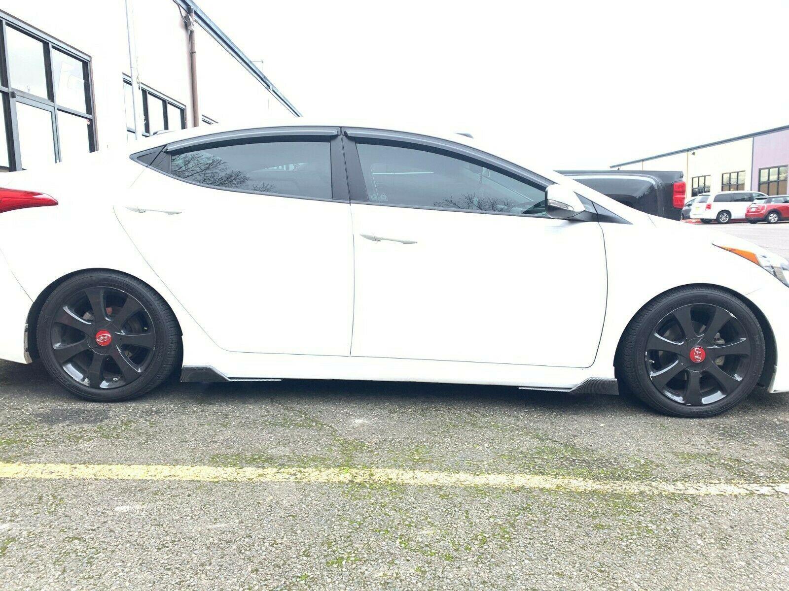 Fit 2008-2020 Mazda 6 Side Skirts Diffuser Spoiler Wings (Carbon Fiber Print) - Image 3