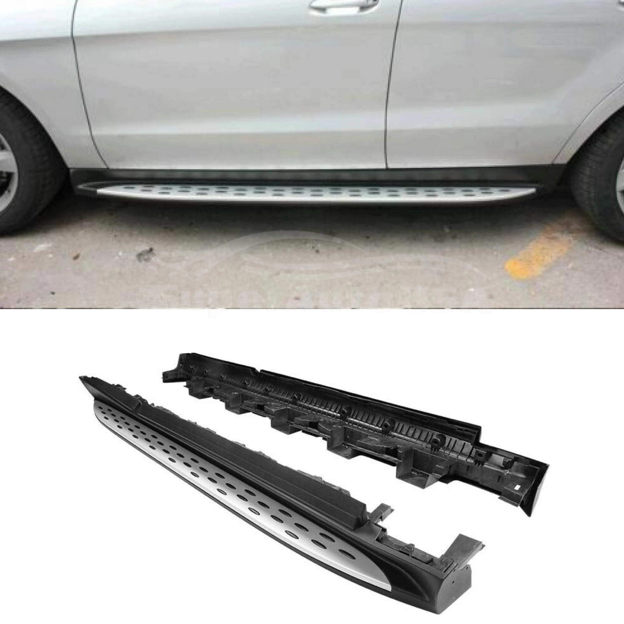 Fits Mercedes Benz 12-15 ML350 16-19 GLE Running Boards Side Step Pedal Nerf Bar - Image 3