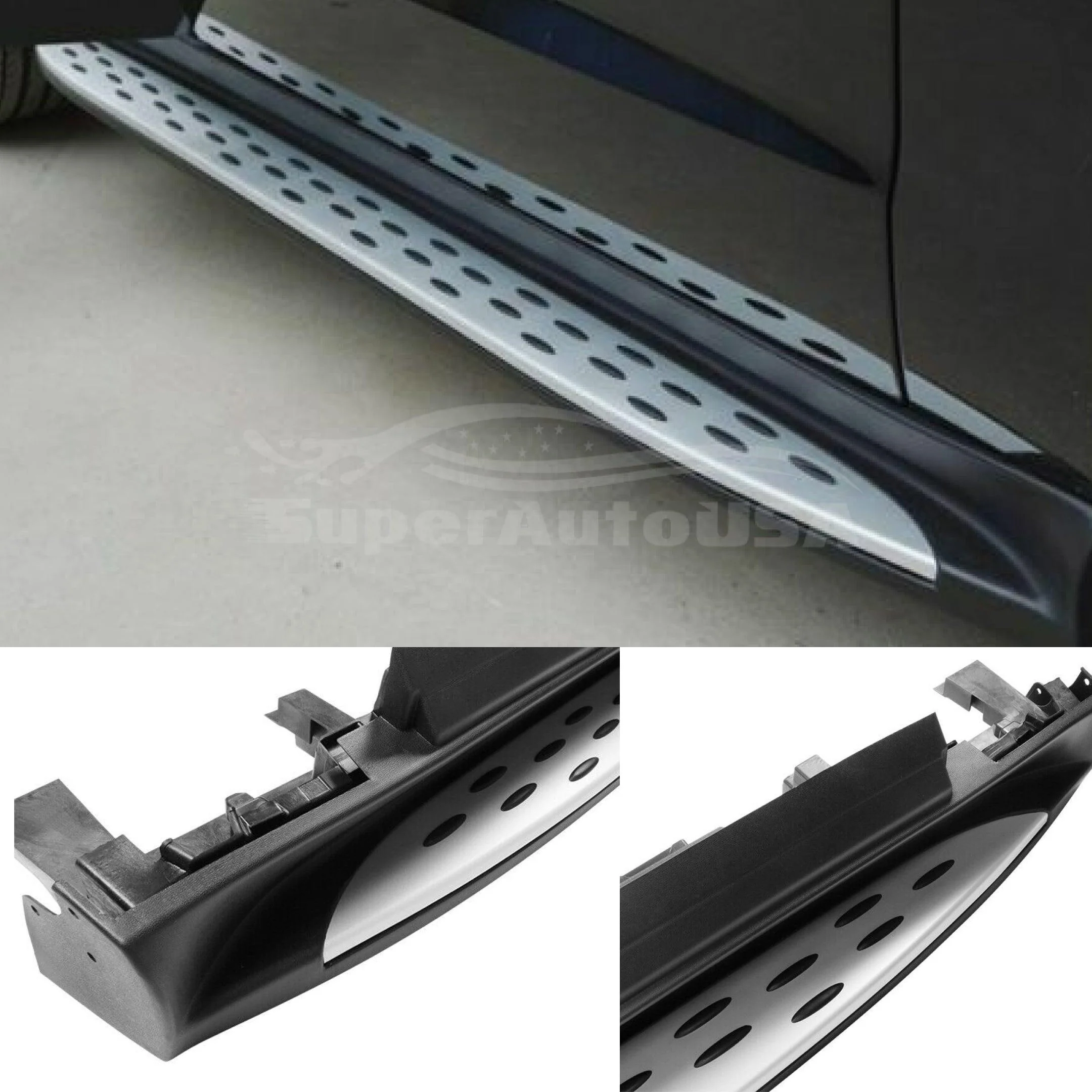 Fits Mercedes Benz 12-15 ML350 16-19 GLE Running Boards Side Step Pedal Nerf Bar - Image 4