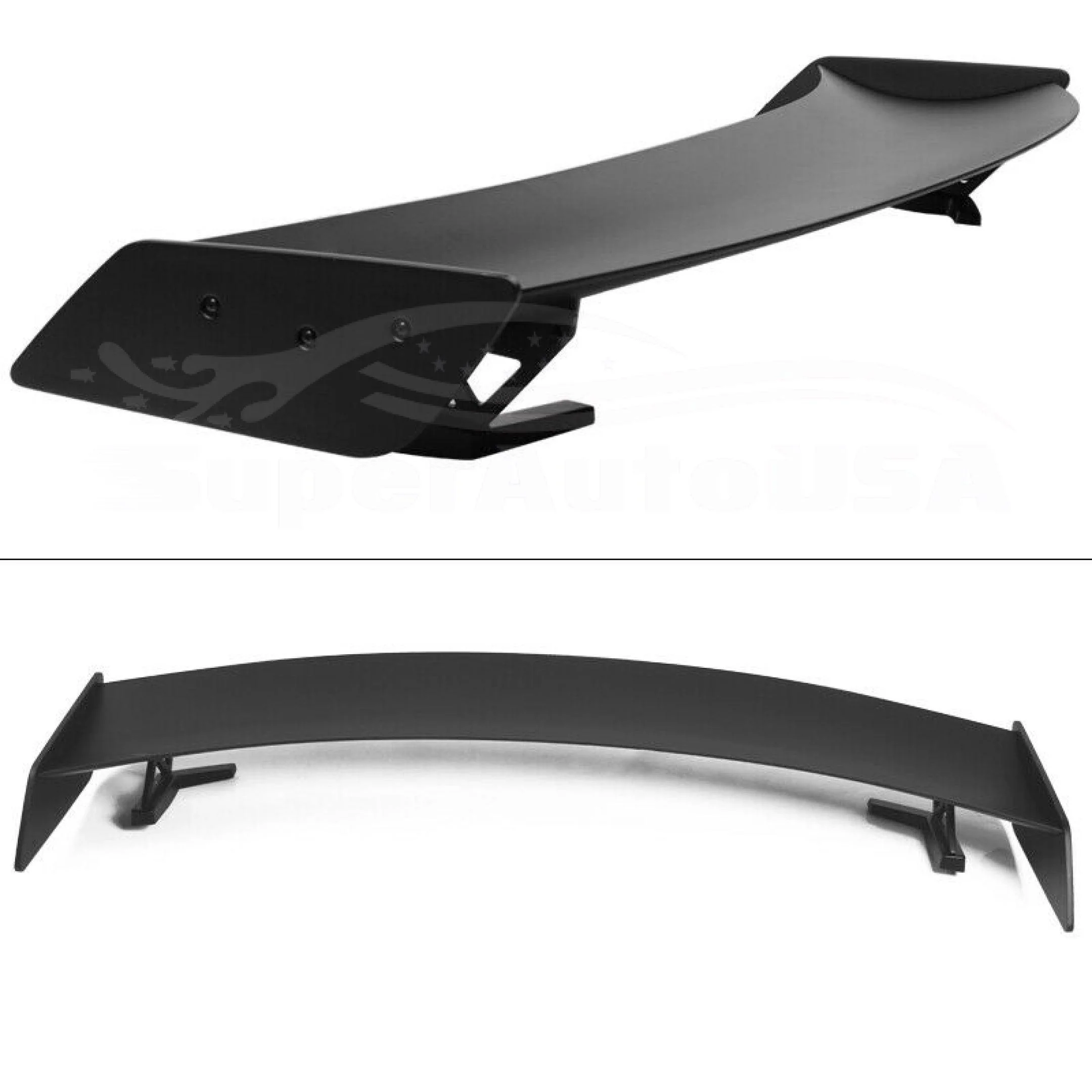 Fit 2015-2023 Mustang GT500 Rear Trunk Spoiler Wing (Unpainted / Matte Black) - Image 3