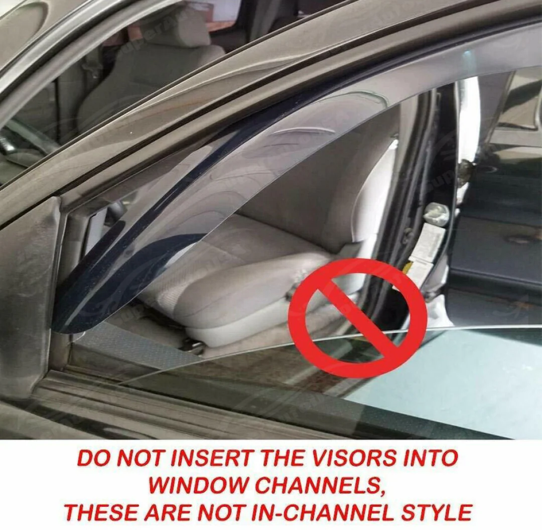 Fit 2019-2023 Nissan Altima Chrome Trim Vent Window Visors Rain Sun Wind Guards Shade Deflectors - Image 5