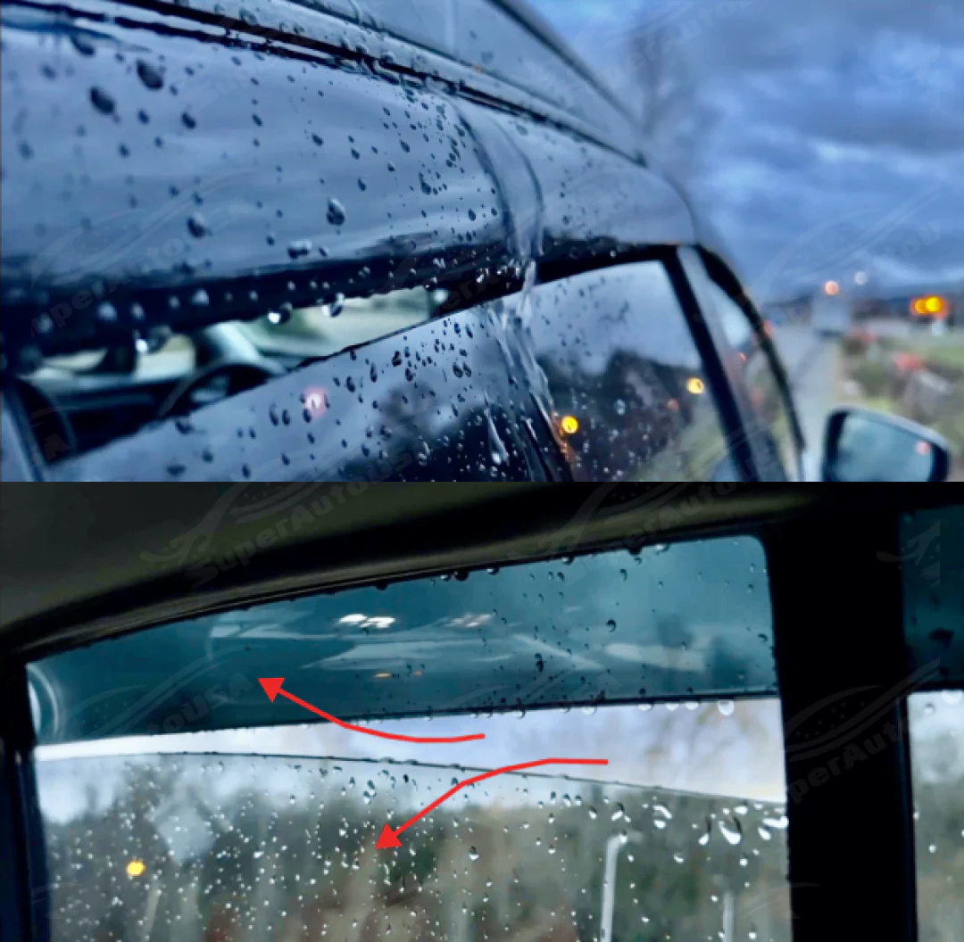Fit 2019-2023 Nissan Altima Chrome Trim Vent Window Visors Rain Sun Wind Guards Shade Deflectors - Image 6