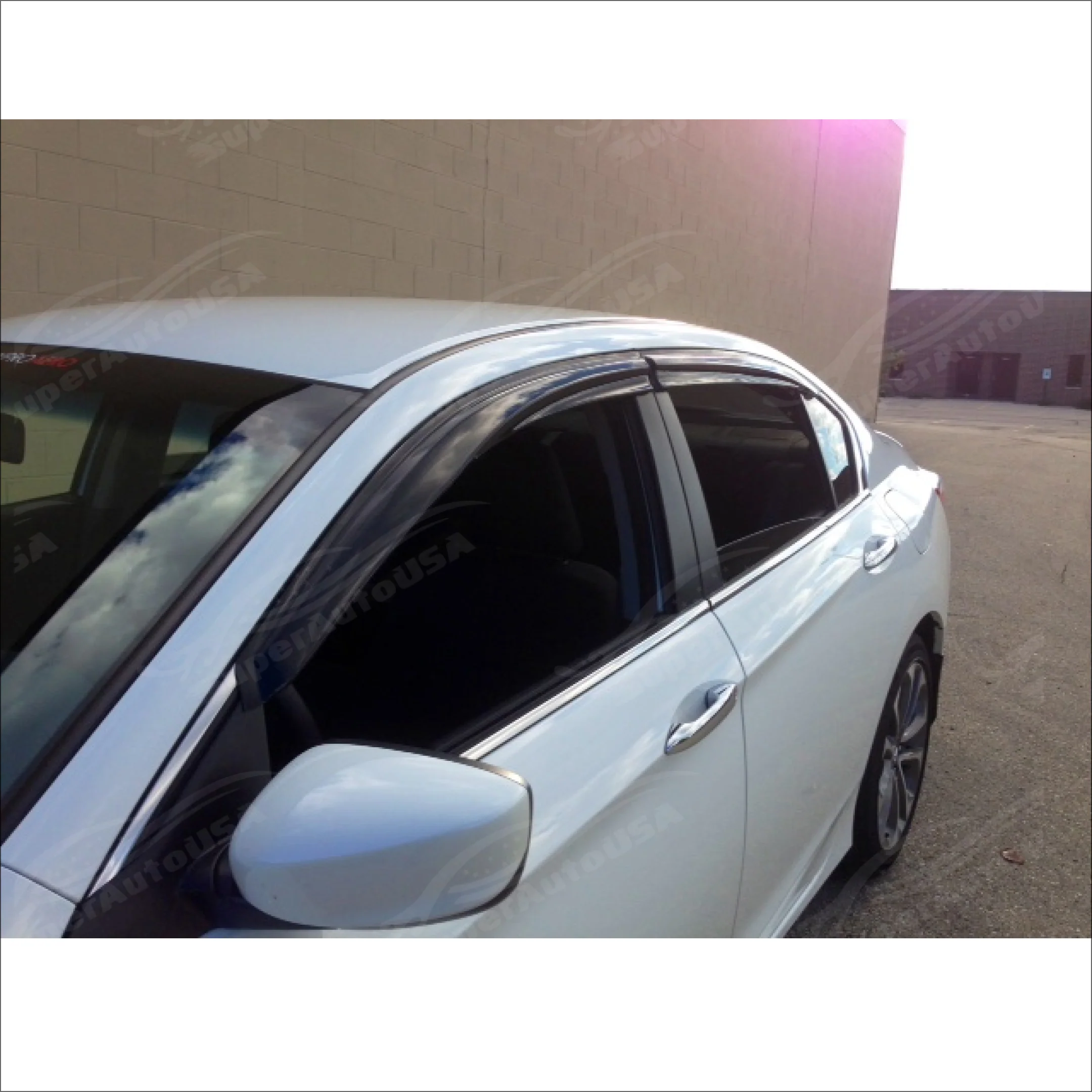 Fit 2019-2023 Nissan Altima 3D Mugen Style Vent Window Visors Rain Sun Wind Guards Shade Deflectors - Image 3