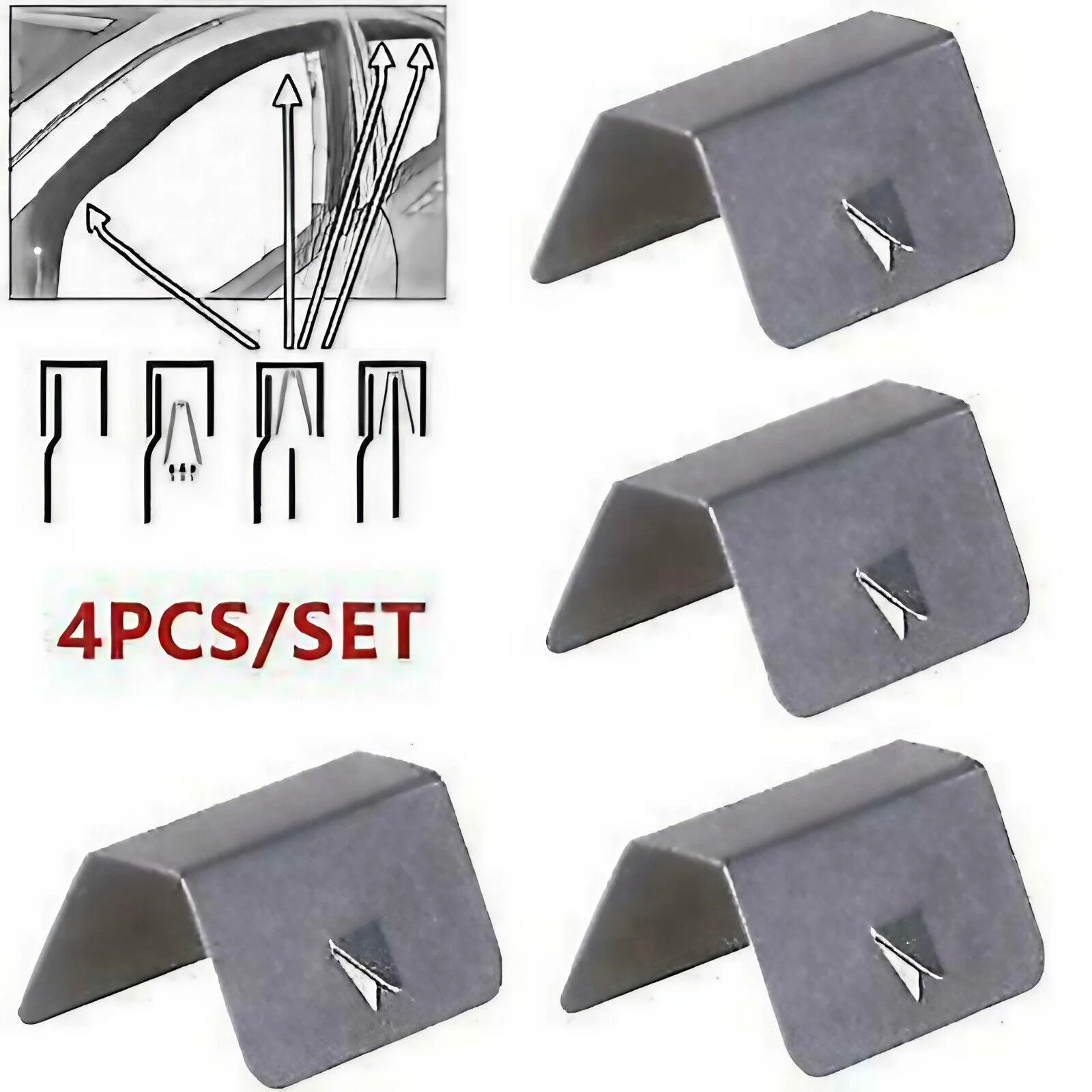 Fit 2013-2021 Nissan Pathfinder In-Channel Vent Window Visors Rain Sun Wind Guards Shade Deflectors - Image 5