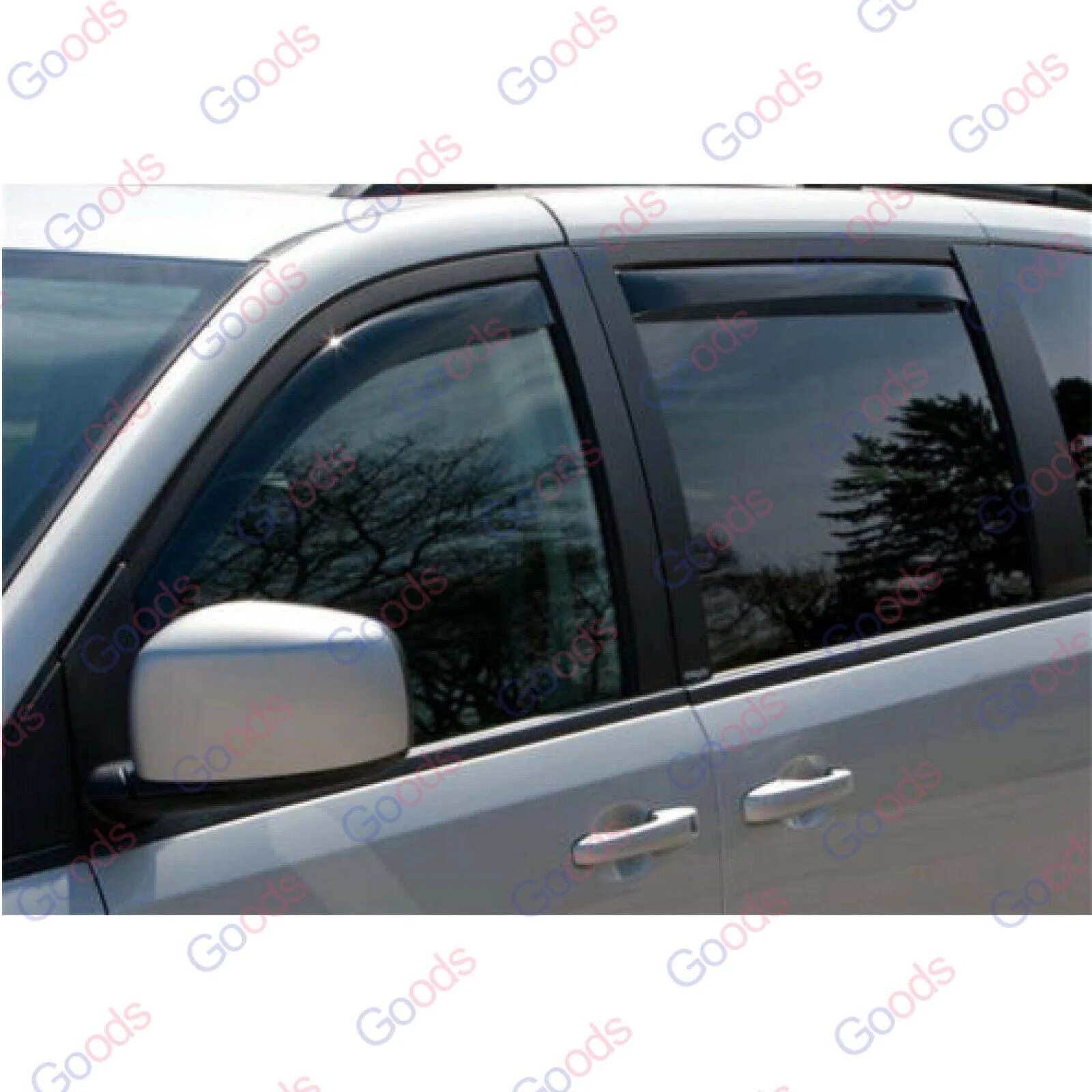 Fit 2013-2021 Nissan Pathfinder In-Channel Vent Window Visors Rain Sun Wind Guards Shade Deflectors - Image 6