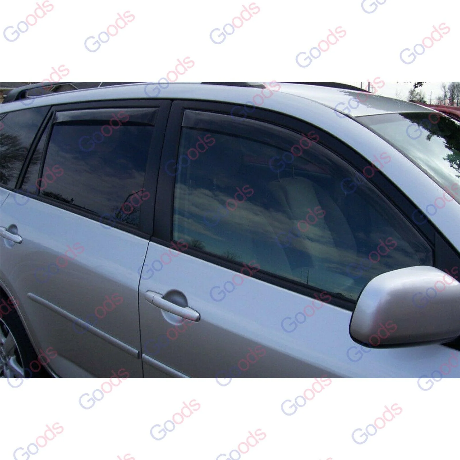 Fit 2013-2021 Nissan Pathfinder In-Channel Vent Window Visors Rain Sun Wind Guards Shade Deflectors - Image 8