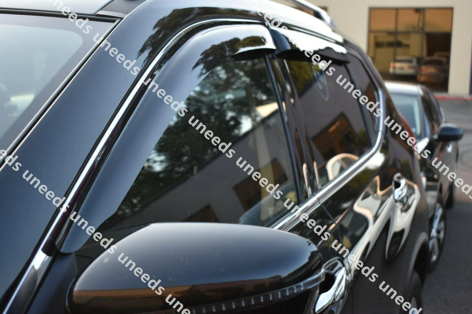 Fit 2014-2019 Nissan Rogue Out-Channel Vent Window Visors Rain Sun Wind Guards Shade Deflectors - Image 5