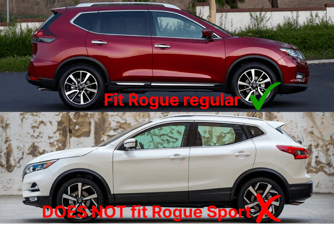Fit 2021-2024 Nissan Rogue Vent Window Visors Rain Sun Wind Guards Shade Deflectors - Image 3