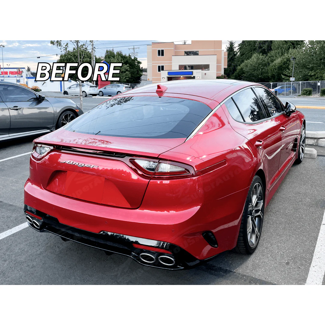 Fits Stinger 2018-2024 Primer Black Scorpion GT Style Rear Trunk Spoiler Wing - Image 7