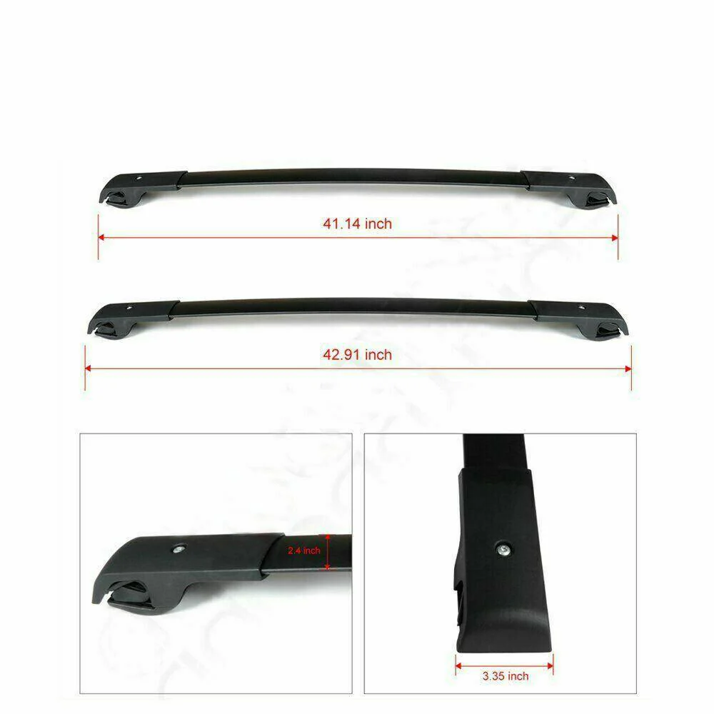 Fit 2019-2020 Subaru Forester Luggage Baggage TOP Roof Rack Cross Bars - Image 5