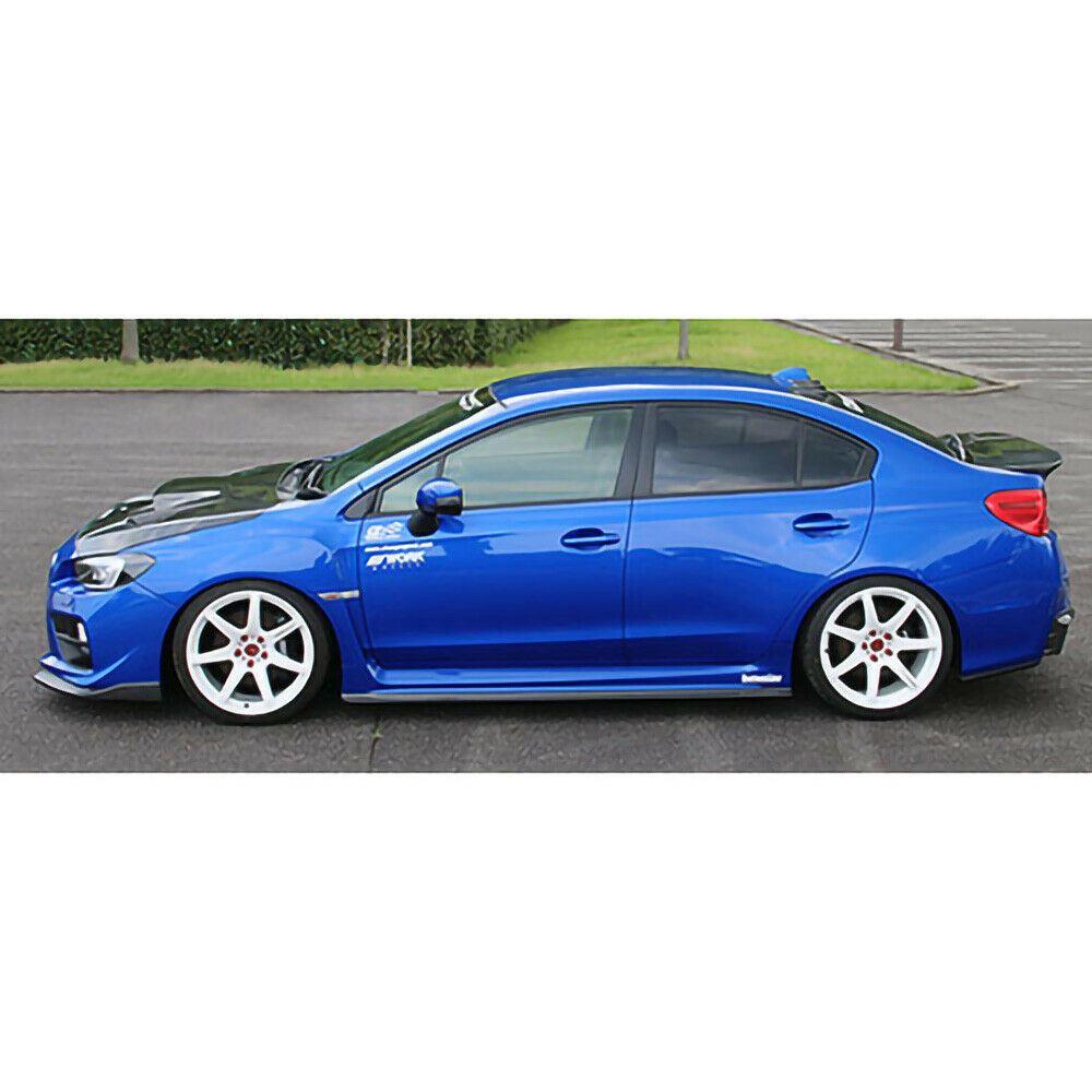 2015-2021 Subaru WRX STI VA - Side Skirts Extension - Unpainted Matte Black - Image 3