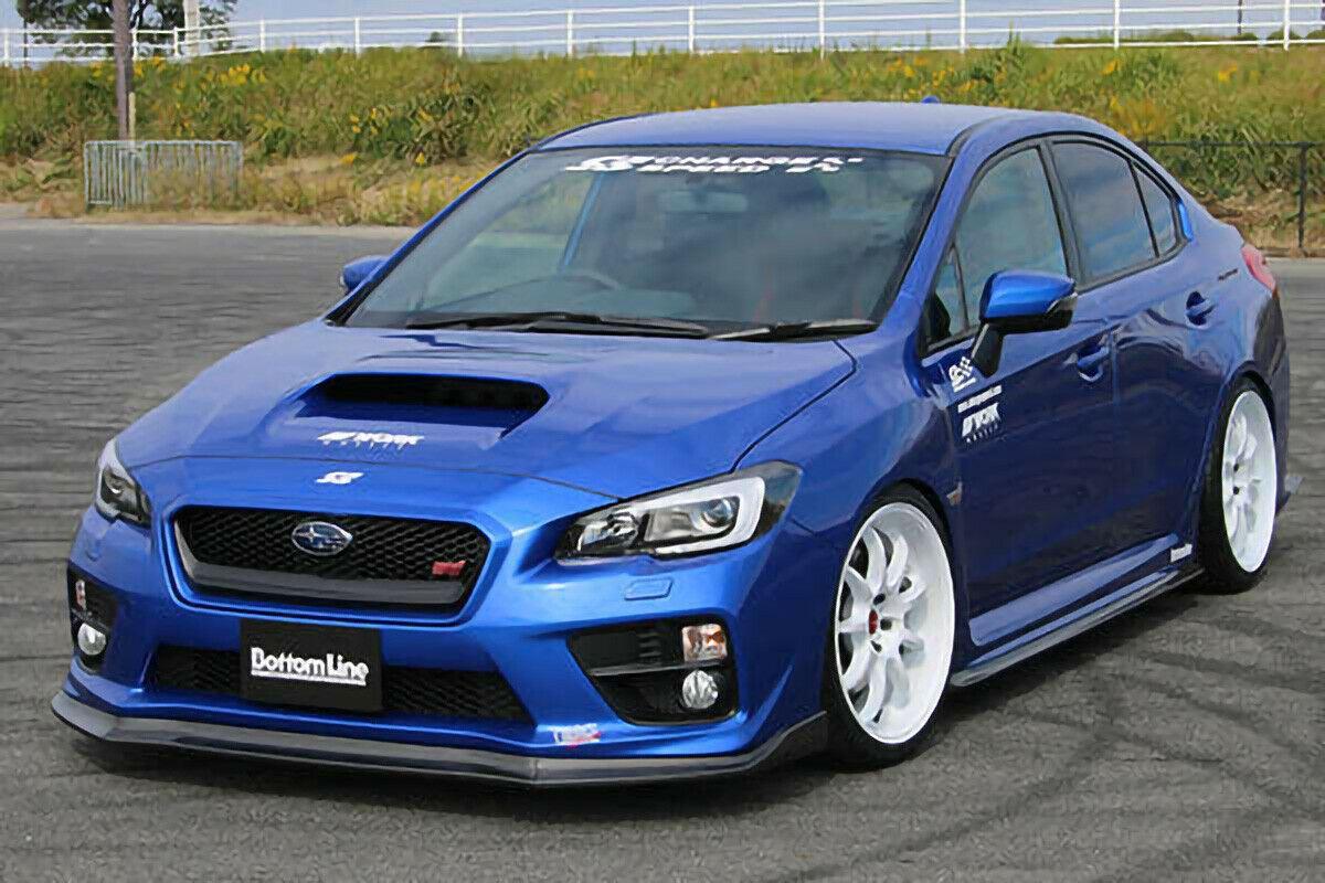 2015-2021 Subaru WRX STI VA - Side Skirts Extension - Unpainted Matte Black - Image 6