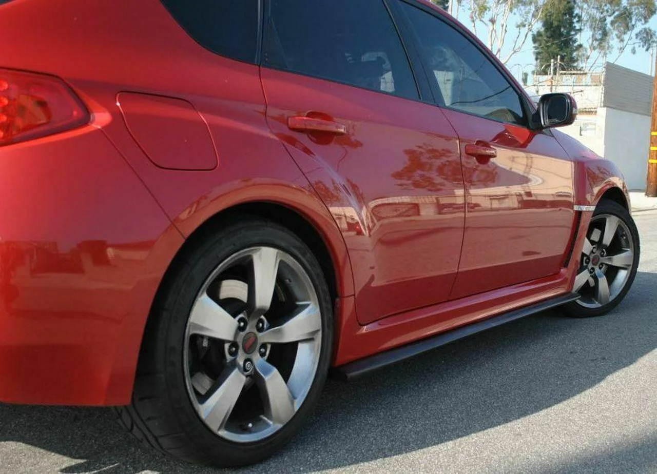 2015-2021 Subaru WRX STI VA - Side Skirts Extension - Unpainted Matte Black - Image 7