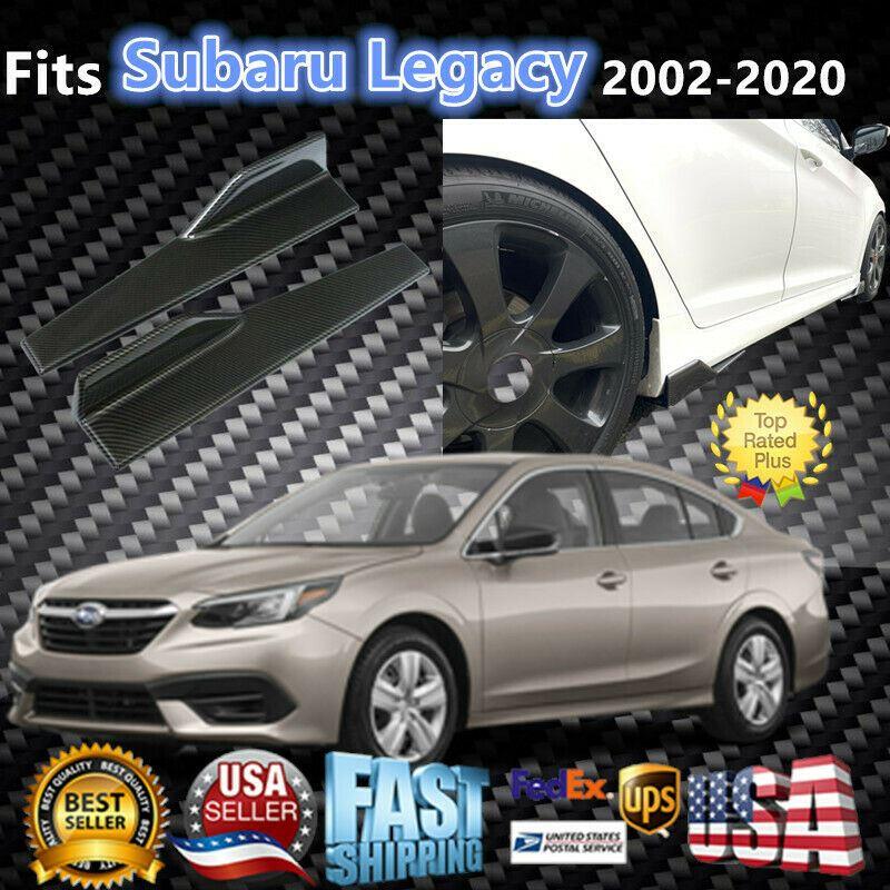 Fit 2008-2020 Subaru Legacy Side Skirts Diffuser Wings (Carbon Fiber Print) - Image 2