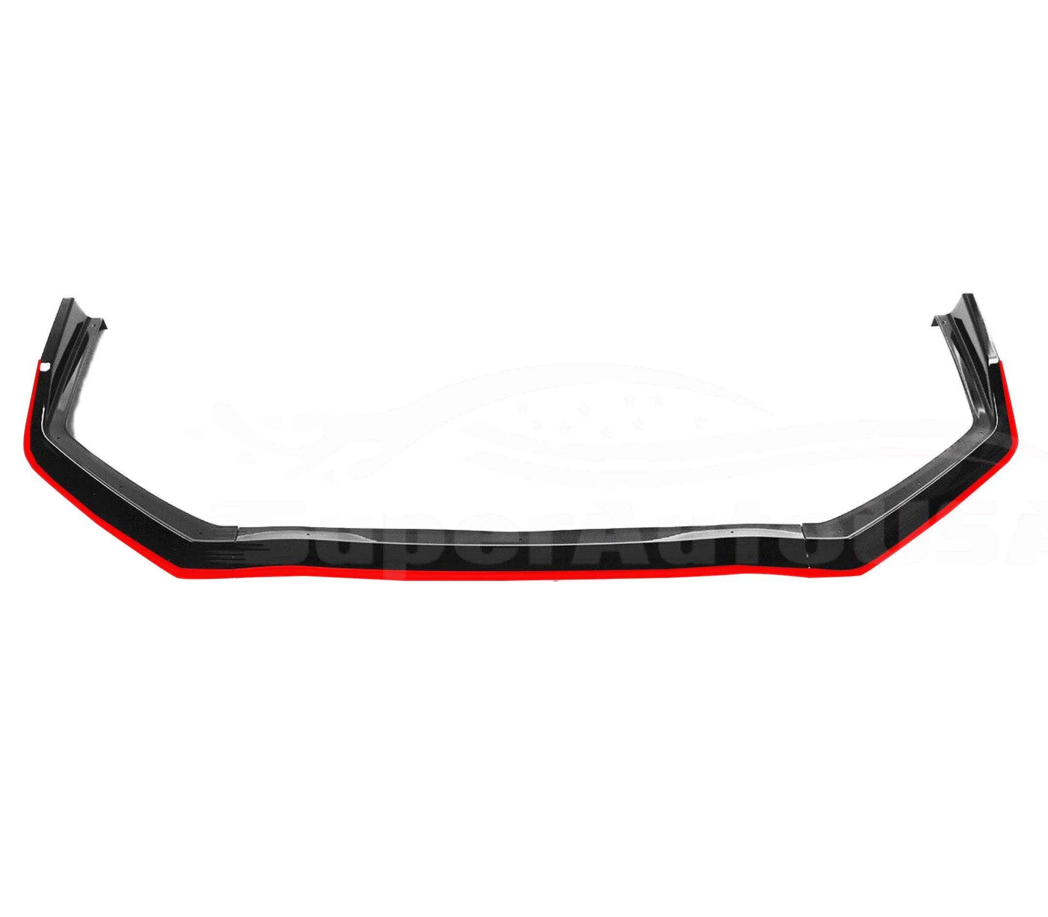 2015-2021 Subaru WRX STI VA - Front Lip - Gloss Black w/ Red Trim - Image 3