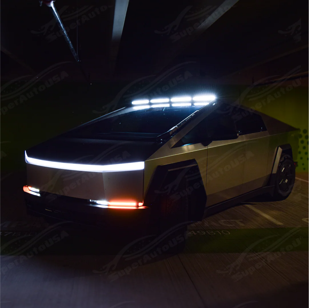 Fits Tesla Cybertruck LED High Lumens No-Drill Retrofit Off-Road Roof Top Light Bar - Image 9