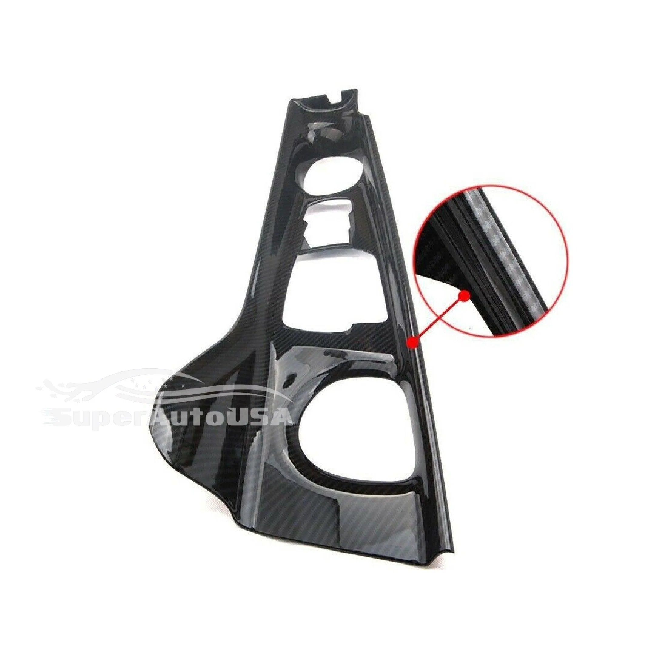 Fits 2018-2022 Toyota C-HR CHR Gear Shift Box Panel Cover Trim (Carbon Fiber Print) - Image 4