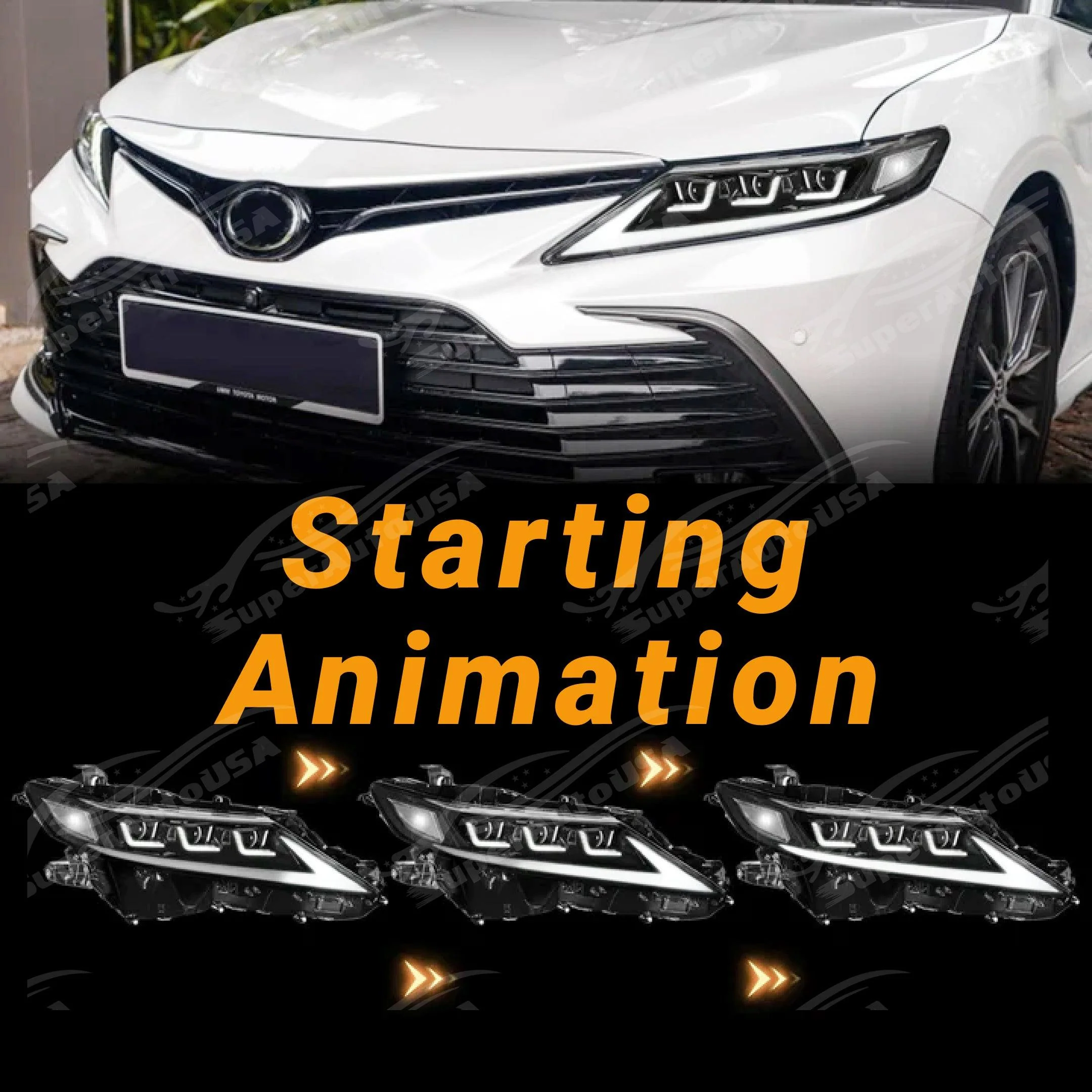 Fits Toyota Camry 2018-2024 LED Head Light Sequential Assembly - Image 3