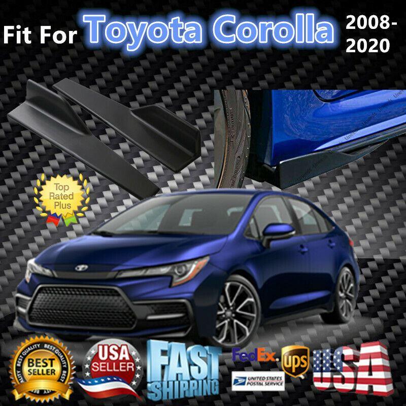 Fit 2008-2020 Toyota Corolla Side Skirts Splitter Spoiler Diffuser Wings - Image 11