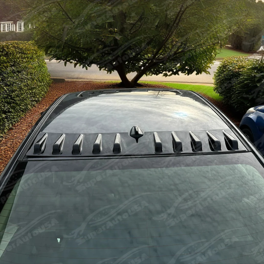 Fits Toyota Corolla 2014-2019 Shark Fin Rear Roof Car Trunk Spoiler Wing Vortex Generator Gloss Black - Image 3