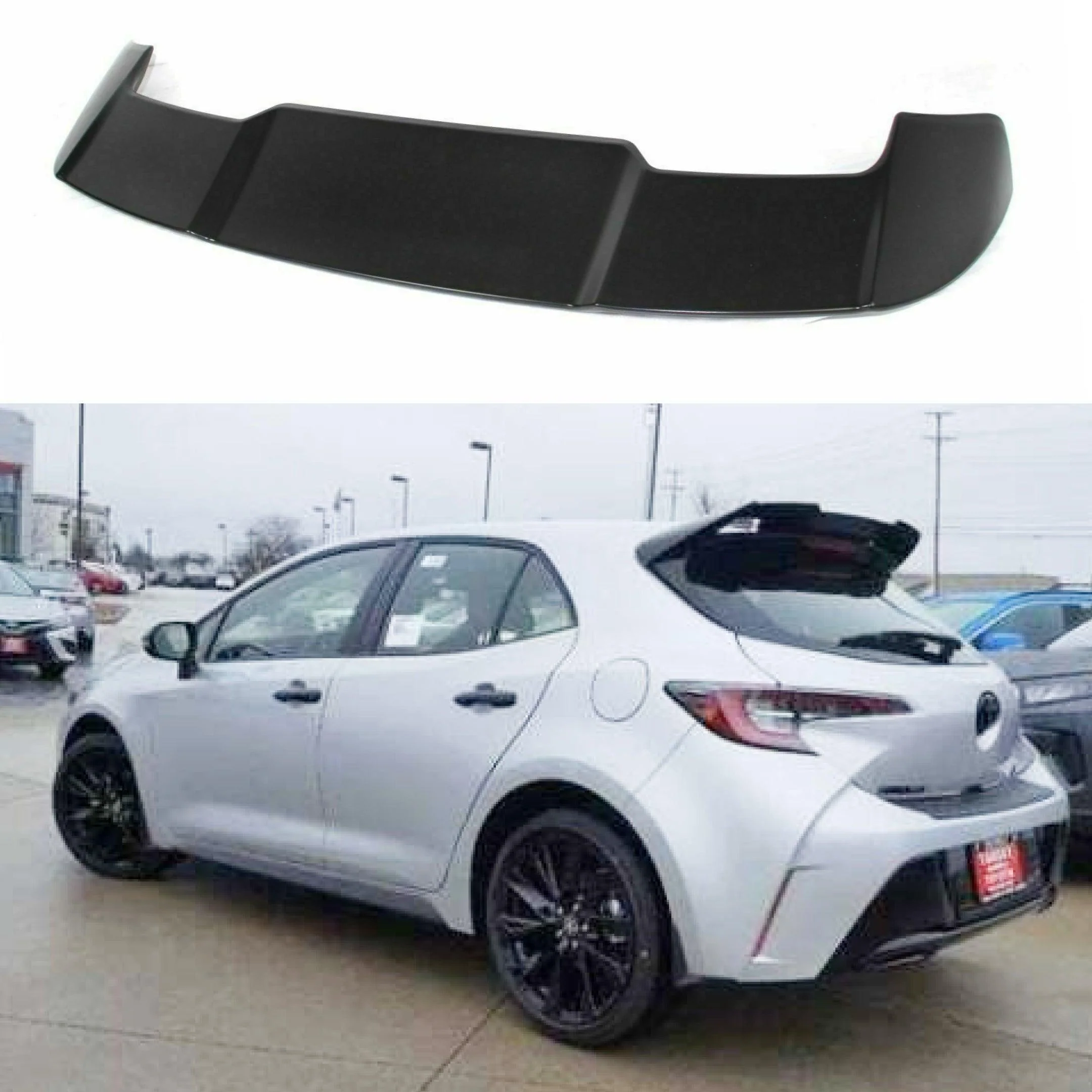 Roof Spoiler JDM Style Fits 2019-2021 Toyota Corolla Hatchback - Image 2