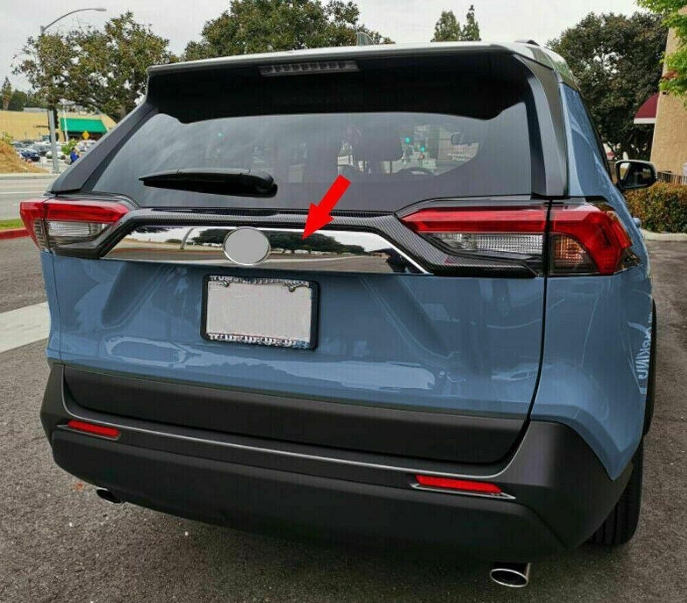 Fits 2019-2021 Toyota RAV4 Rear Door Trunk Lid Decoration Latch Cover Molding Trim (Chrome) - Image 3