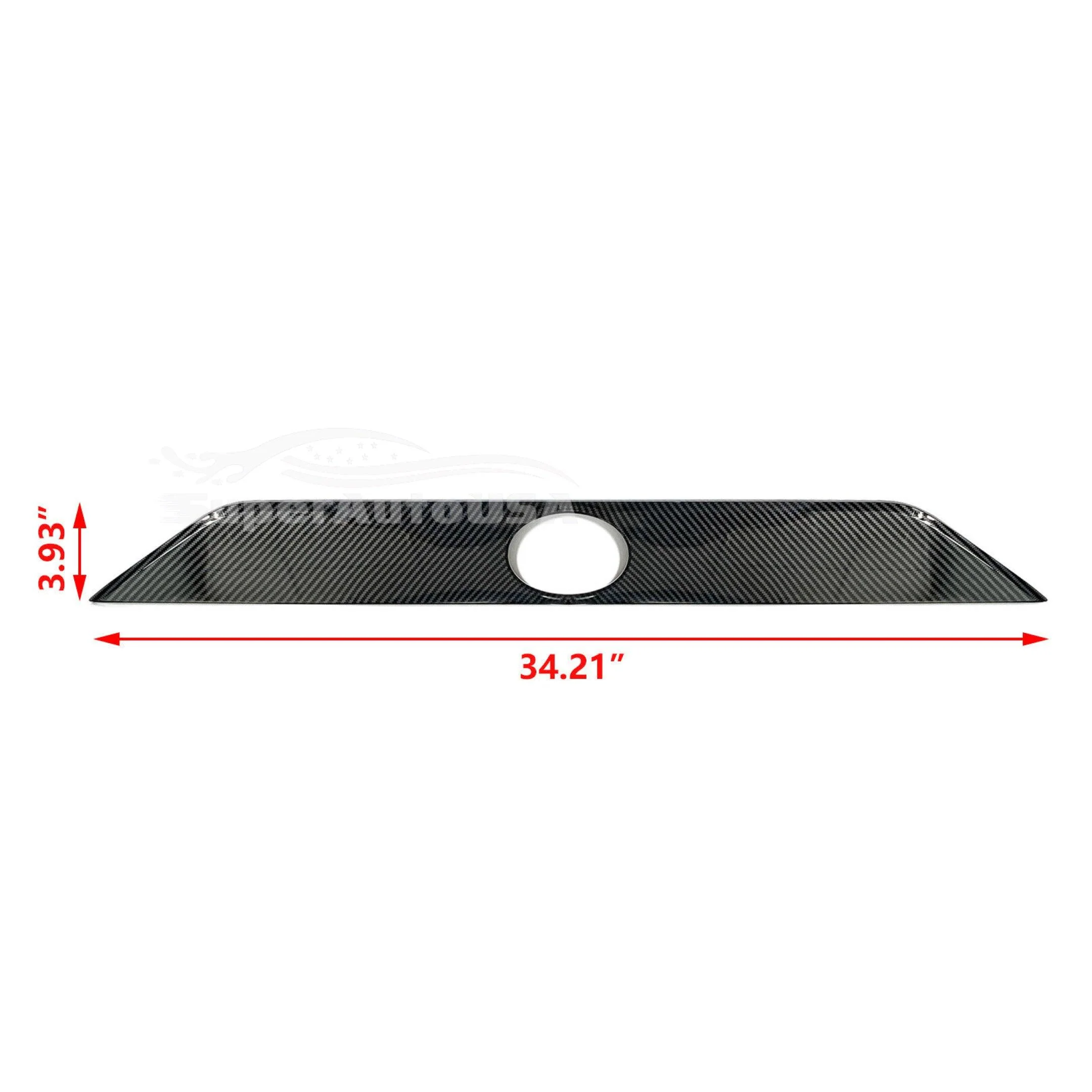 Fits 2019-2021 Toyota RAV4 Rear Door Trunk Lid Decoration Latch Cover Molding Trim (Carbon Fiber Print) - Image 4