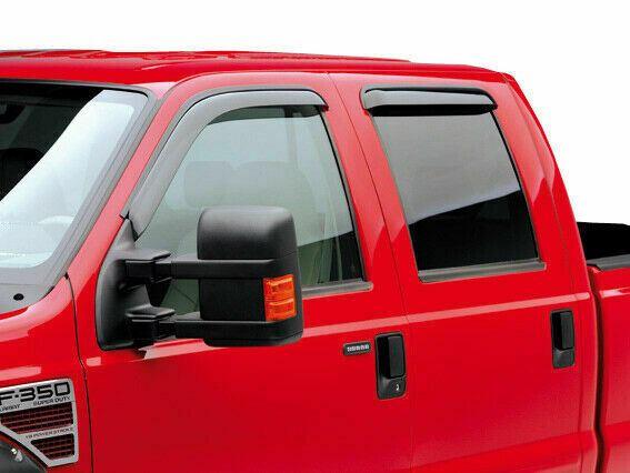 Fit 2007-2021 Toyota Tundra Out-Channel Vent Window Visors Rain Sun Wind Guards Shade Deflectors - Image 2