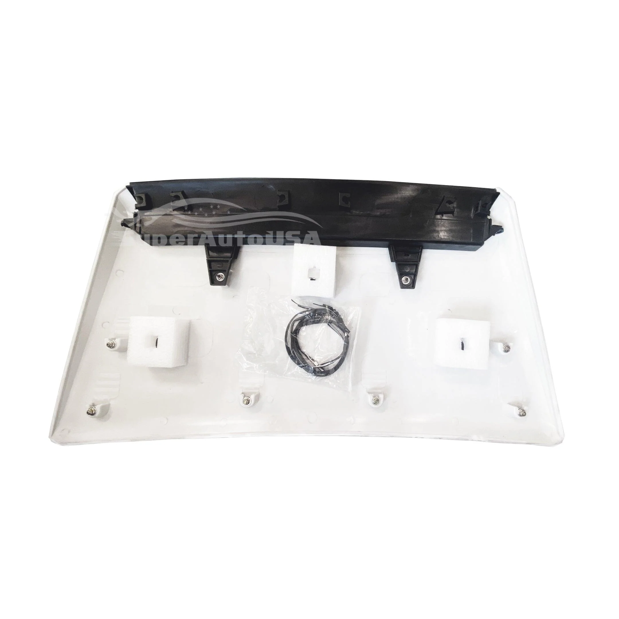 Fits 2014- 2021 Toyota Tundra TRD PRO & Sport Air Flow Decorative Intake Hood Scoop Kit (Gloss Black) - Image 5