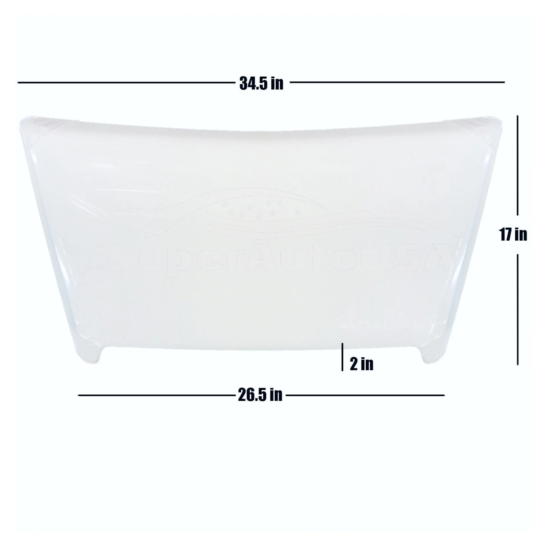 Fits 2014-2021 Toyota Tundra TRD PRO & Sport Air Flow Decorative Intake Hood Scoop Kit (Unpainted Matte Black) - Image 6