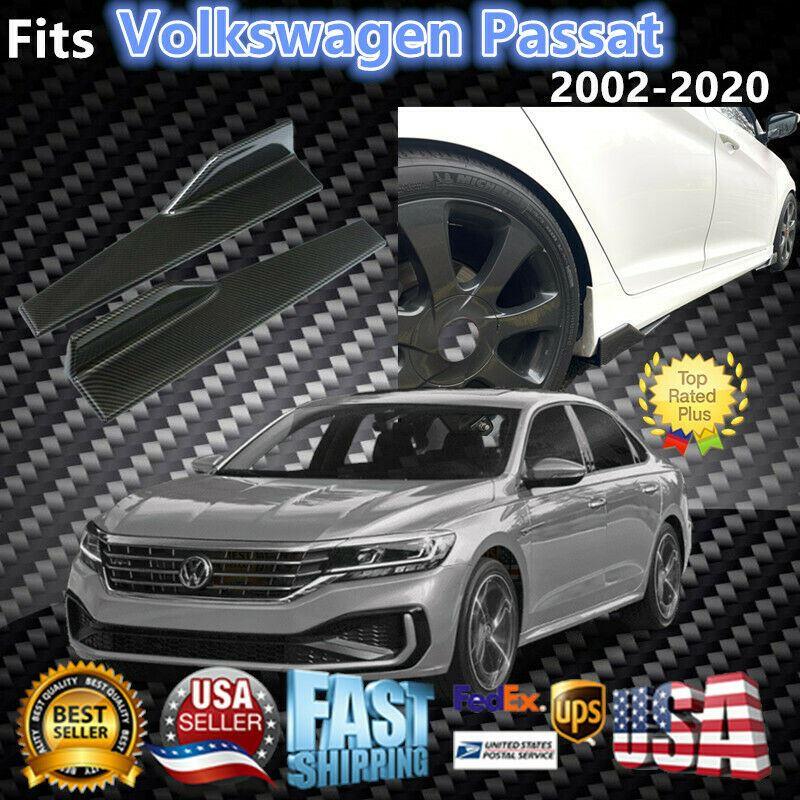 Fit 2008-Up Volkswagen Passat Side Skirts Diffuser Wings (Carbon Fiber Style) - Image 7