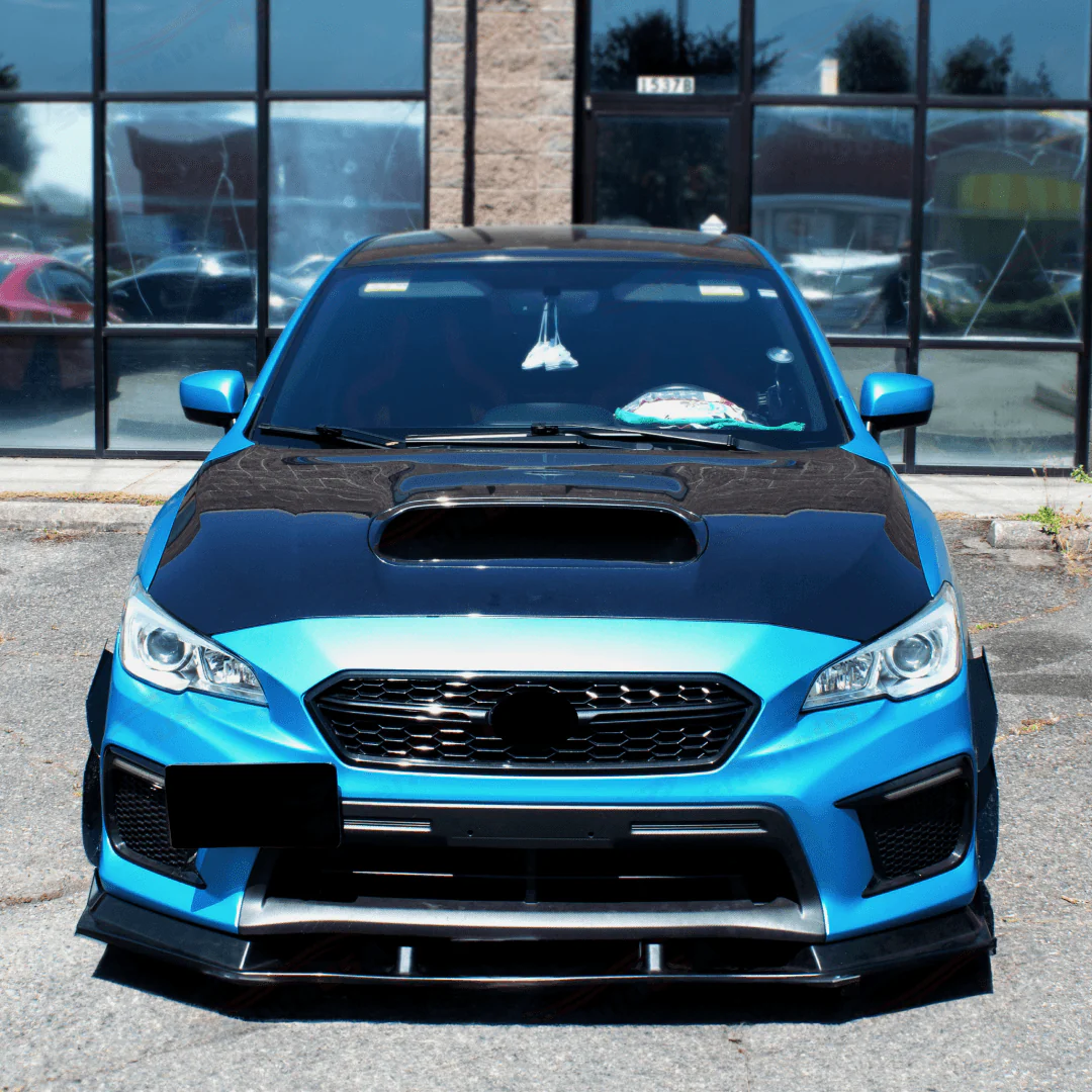 2015-2021 Subaru WRX STI VA - Polyurethane Front Lip - PU Black - Image 11