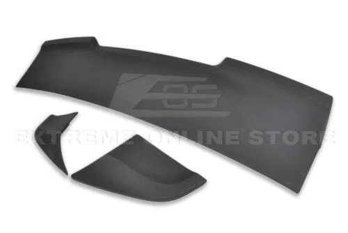 For 2005-2009 Ford Mustang R Style 3 Pcs PRIMER BLACK Rear Trunk Lid Wing Spoiler (Primer Black) - Image 3