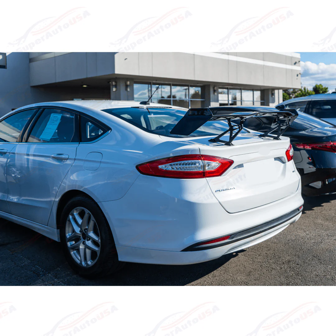 For 2006-2020 Ford Fusion Race GT Style Glossy Black Rear Trunk Spoiler Wing - Image 4