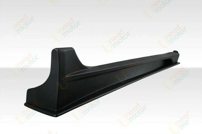 Fit 2008-2017 Mitsubishi Lancer / Evolution MOD Style Black Side Skirts Body Kit - Image 4