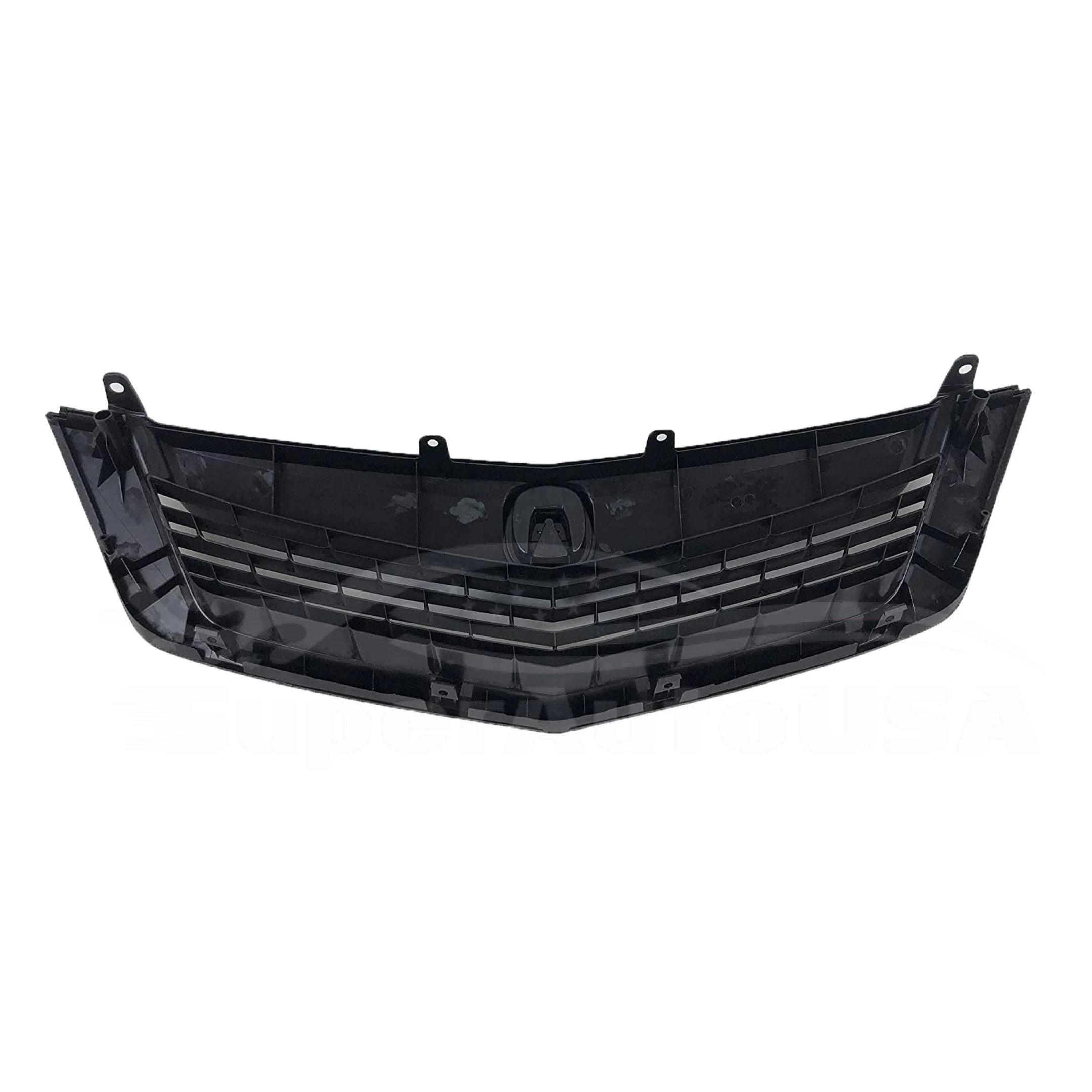 For 2009-2014 Acura TSX Front Bumper Upper Grille Assembly Grill (Gloss Black) - Image 4