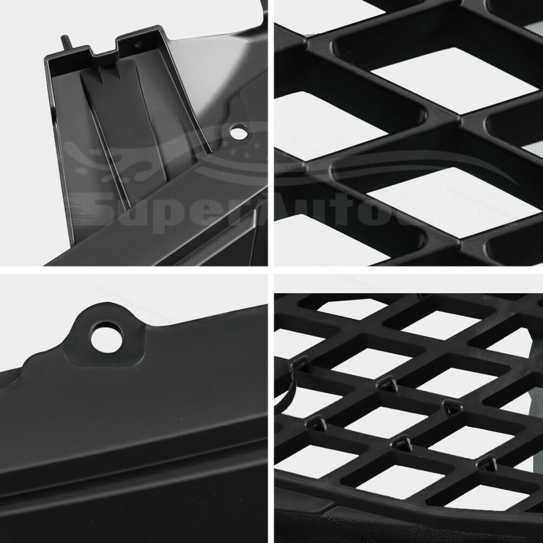 For 2010-2013 Acura MDX Front Bumper Upper Grille Assembly (Painted Matte Black) - Image 5