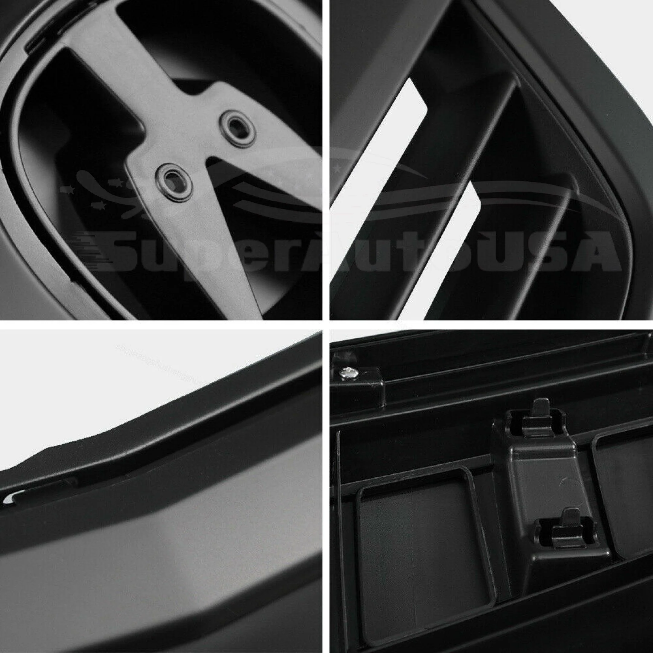 For 2011-2014 Acura TSX Front Bumper Upper Grille Assembly (Gloss Black or Painted Matte Black) - Image 4
