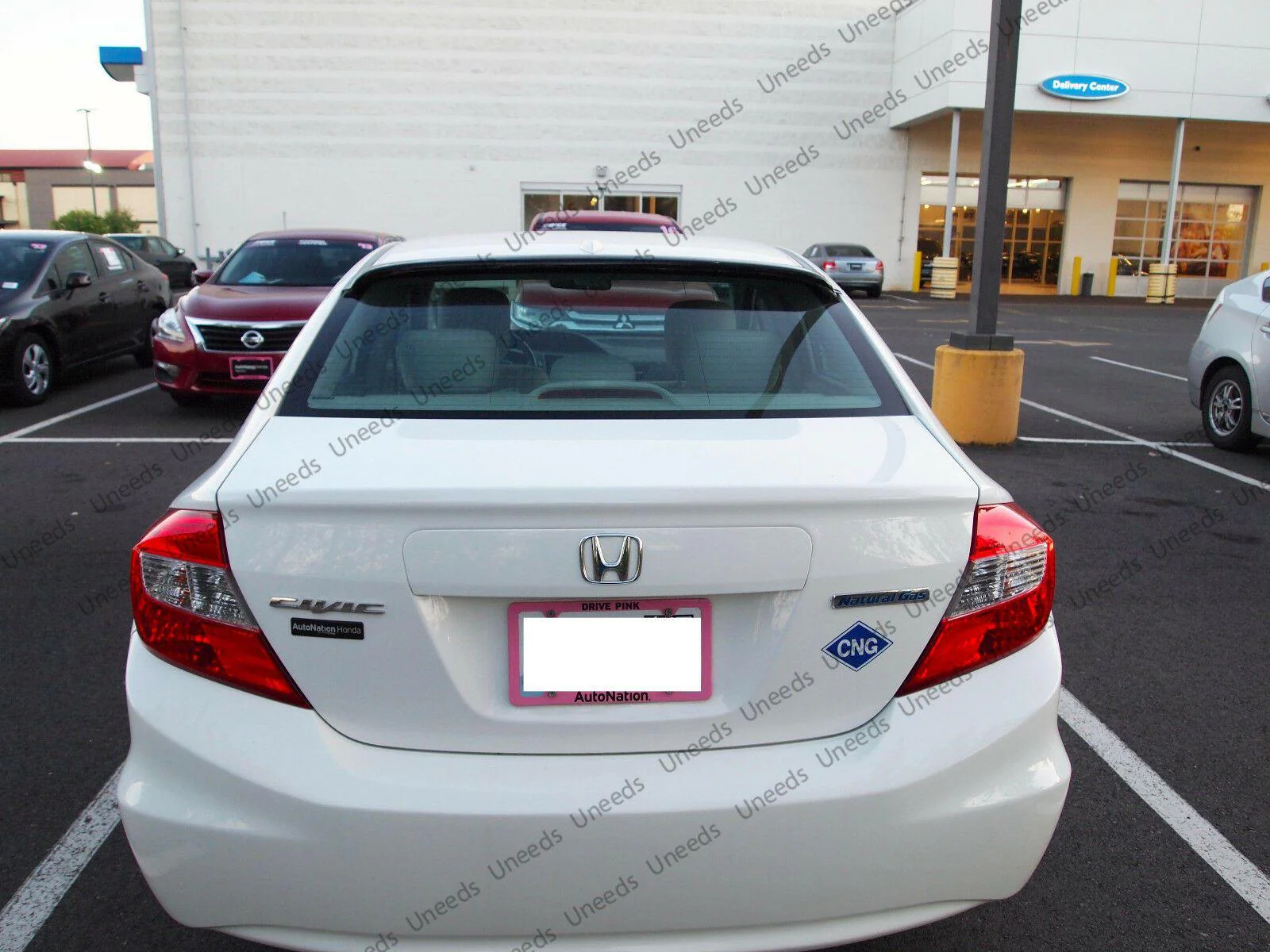 Fit 2012-2015 Honda Civic 4Dr ABS Black Rear Roof Window Visor Spoiler 3D JDM - Image 5