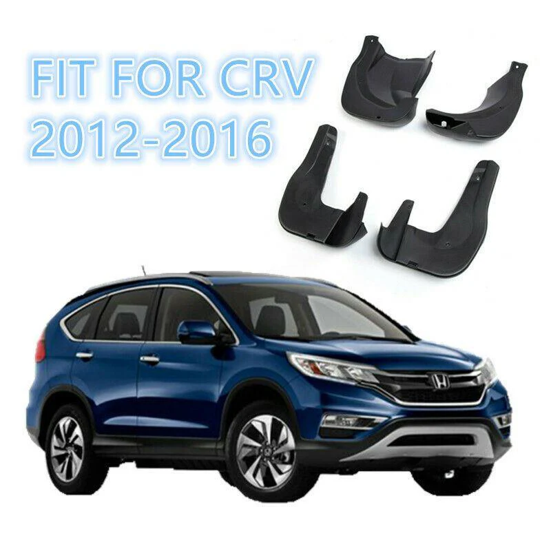 Fit 2012-2016 HONDA CR-V CRV Combo Front Rear Mud Flaps Splash Guards Black 4PCs Set - Image 2
