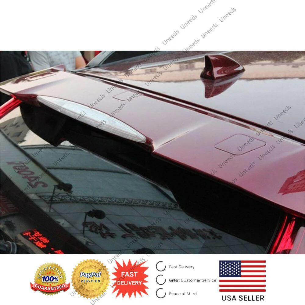 Fit 2012-2016 Honda CRV CR-V Out-Channel Rear Roof Spoiler Wing (Painted Red) - Image 3