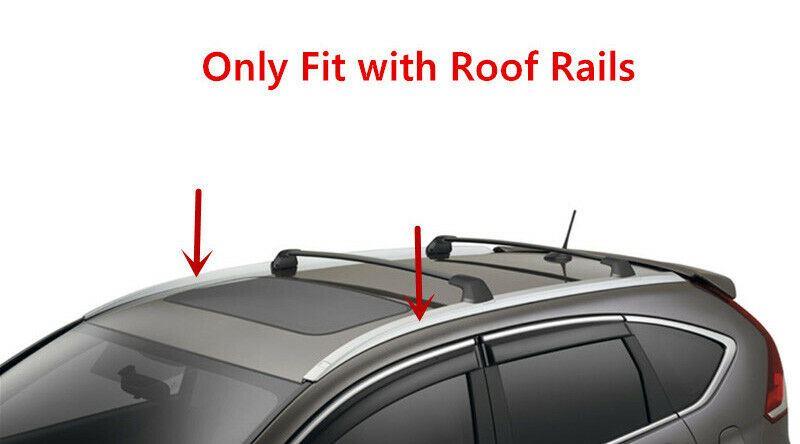 Roof Rack Cross Bar - Black Aluminum | Fits Honda CR-V (12-16) - Image 2