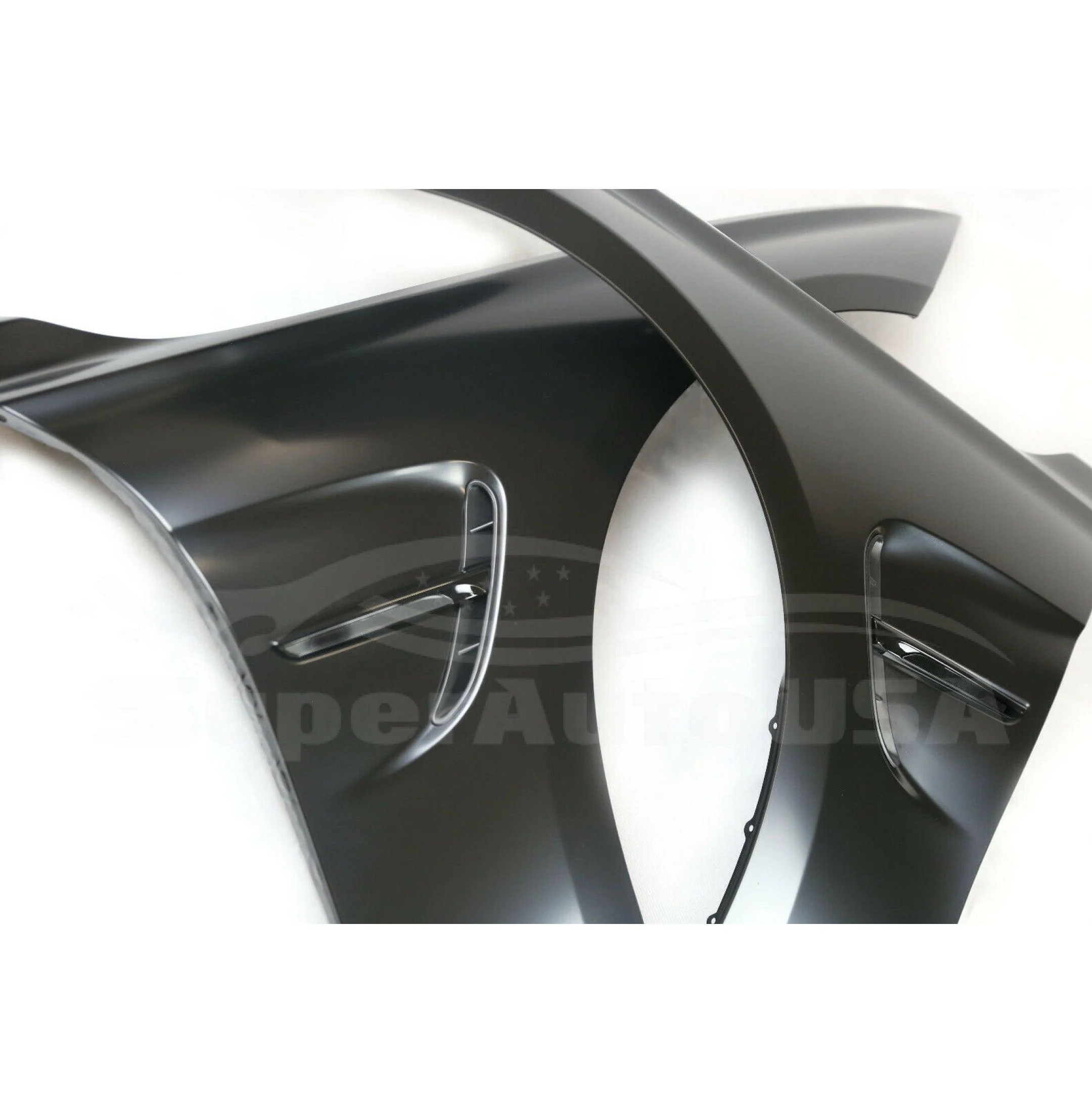 For 2012-2018 BMW 3 Series F30 M3 M4 Style Black Steel Fenders Side Vent (Unpainted Black) - Image 5