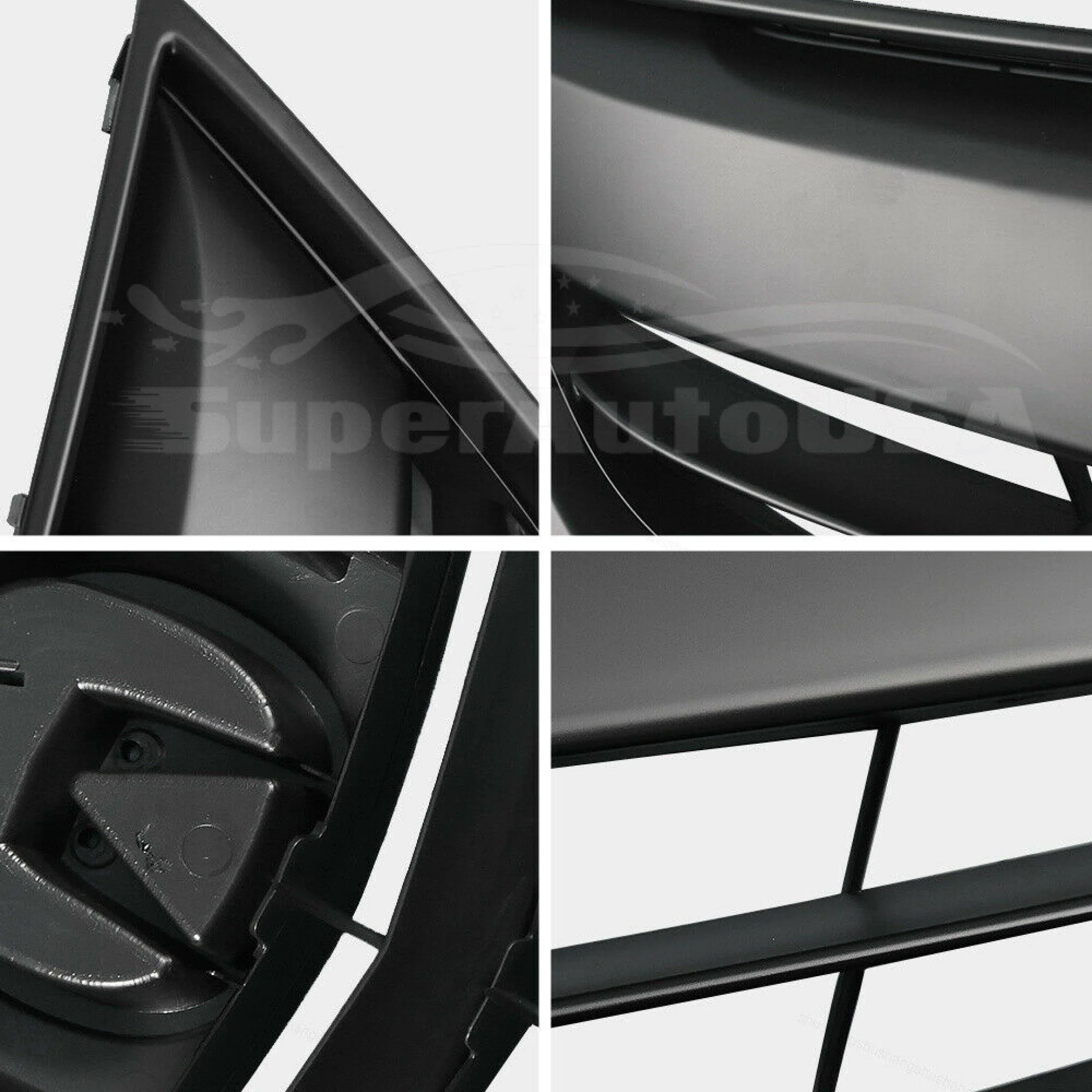 For 2013-2015 Acura ILX Front Bumper Upper Grille Assembly (Painted Matte Black) - Image 4