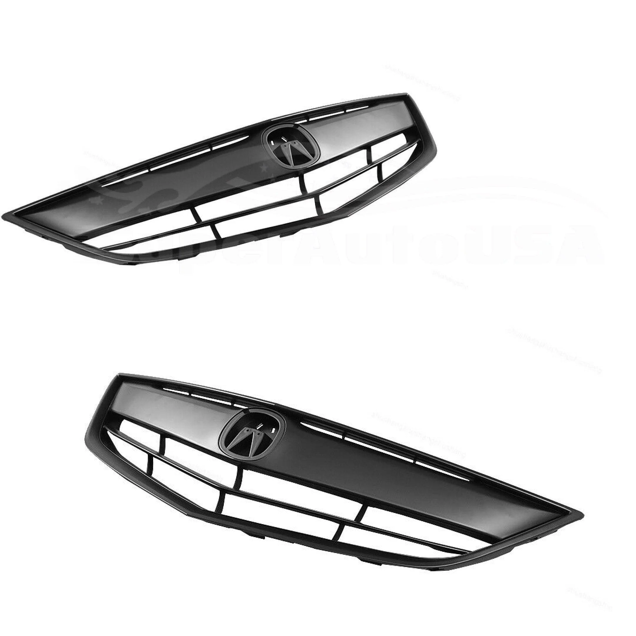 For 2013-2015 Acura ILX Front Bumper Upper Grille Assembly (Painted Matte Black) - Image 5