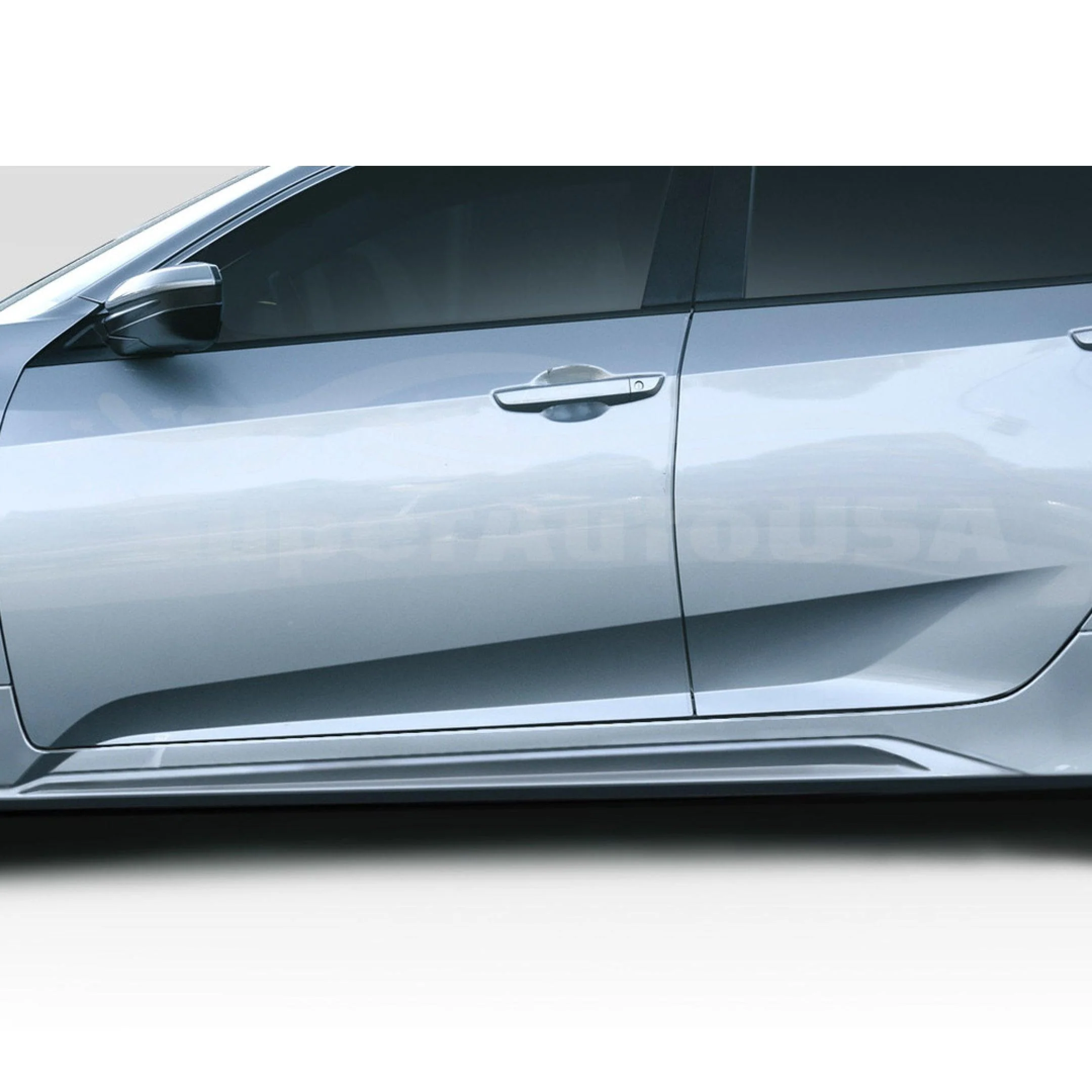 Fit 2013-2017 Honda Accord 3D Mugen MOD Style Side Skirts Body Kit (Unpainted Matte Black) - Image 3